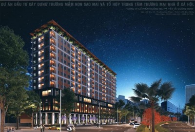 TỔ HỢP TRUNG TÂM THƯƠNG MẠI VÀ  NOXH TRƯỜNG MẦM NON SAO MAI